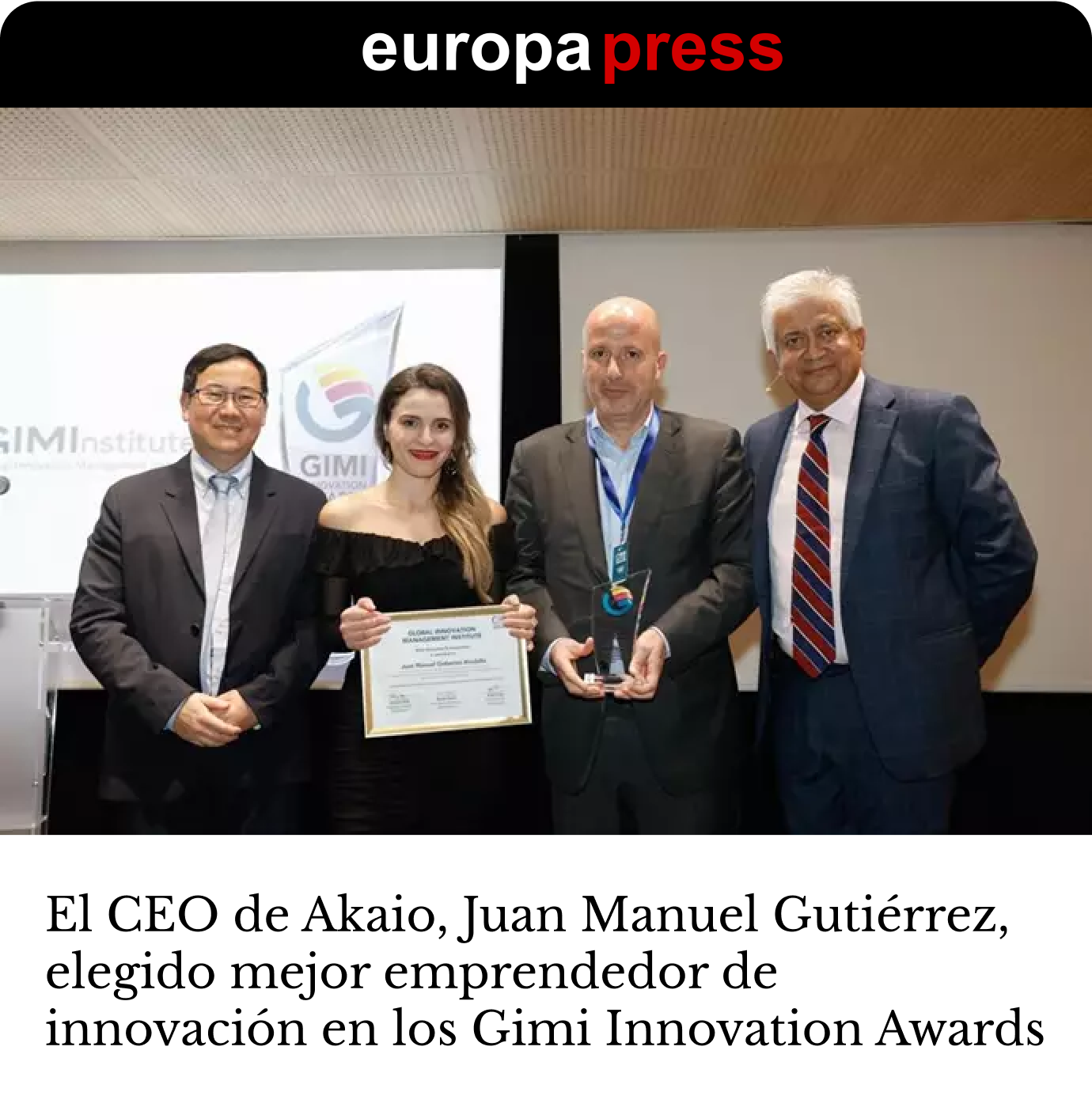 Akaio in Europa Press